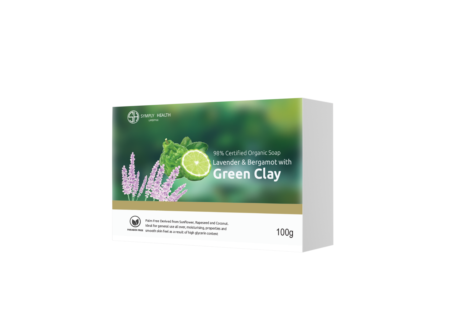 Lavender & Bergamot with Green Clay Soapnfront