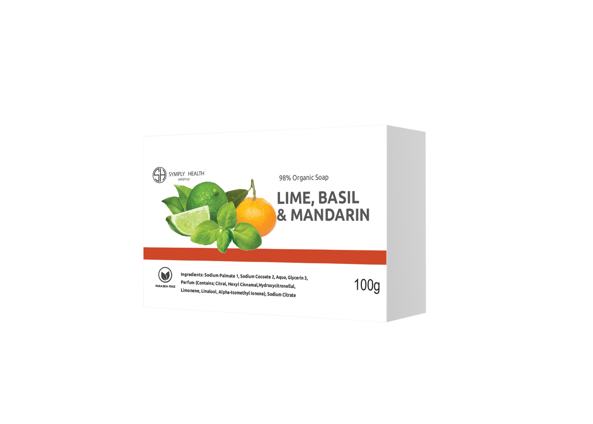 Lime, Basil & Mandarin Soap front